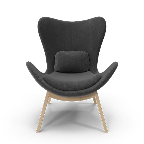 ﻿Wooden Armchair﻿ (Black)