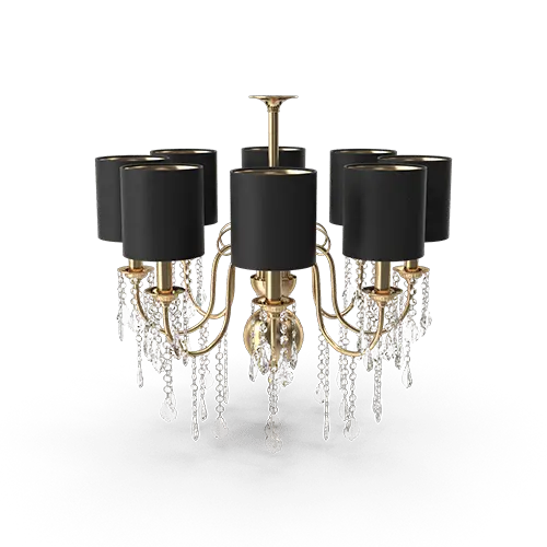 ﻿Modern Chandelier﻿ (Black)